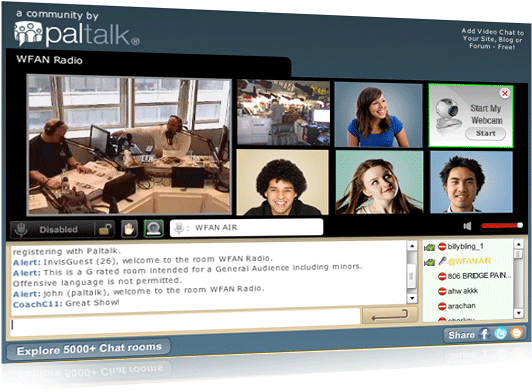 Video chat rooms